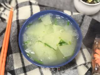 虾米冬瓜汤的做法步骤：5
