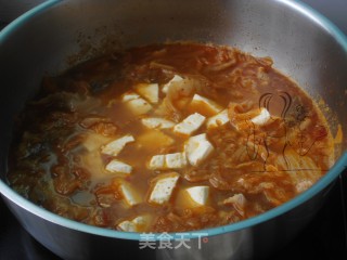 #信任之美#泡菜海鲜豆腐煲的做法步骤：10