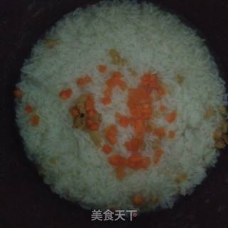 胡萝卜虾米粥的做法步骤：7