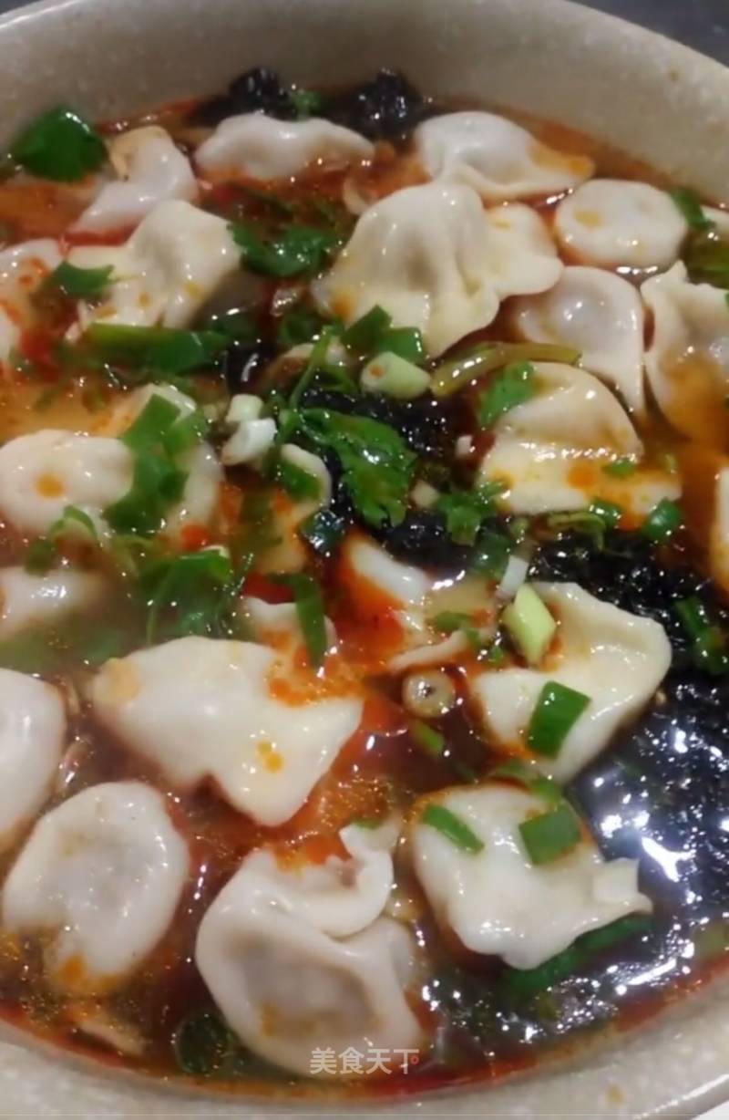 酸汤水饺的做法
