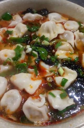 酸汤水饺的做法步骤：8