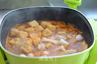#信任之美#辣白菜海鲜锅的做法步骤：5