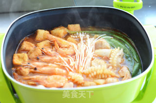 #信任之美#辣白菜海鲜锅的做法步骤：7
