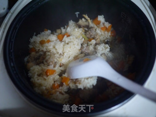 排骨香菇虾米焖饭的做法步骤：6