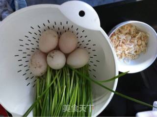 韭菜鸭蛋煎饼&绿豆百合粥的做法步骤：4
