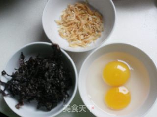 虾米紫菜蛋汤的做法步骤：1