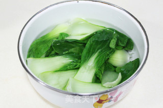 虾米青菜粥的做法步骤：2