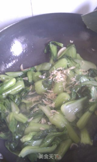 虾米青菜的做法步骤：3