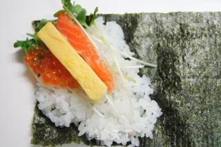 海鲜寿司手卷---海鲜控的福音的做法步骤：7