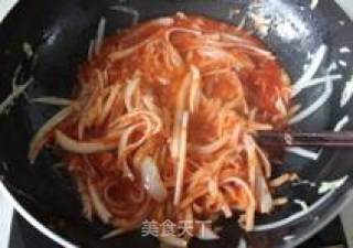 韩式海鲜泡菜年糕的做法步骤：10