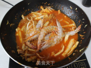 韩式海鲜泡菜年糕的做法步骤：12