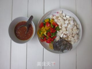 【彩色虾仁杂蔬丁】让彩色的菜菜点亮你一天的彩色心情的做法步骤：1