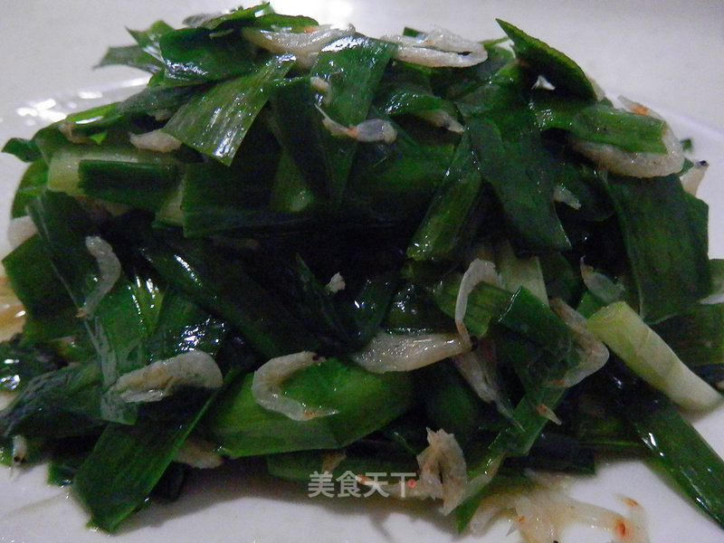 韭菜炒虾米的做法