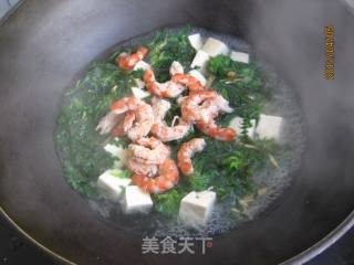 荠菜豆腐汤的做法步骤：8