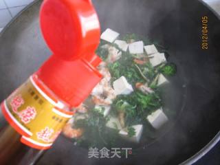 荠菜豆腐汤的做法步骤：9