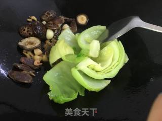 花菇焖芥菜的做法步骤：8