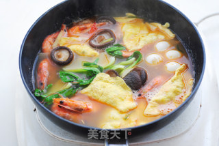 鲜虾蛋饺汤的做法步骤：14