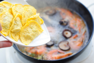 鲜虾蛋饺汤的做法步骤：12
