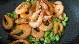 韩式大虾焖毛豆的做法步骤：9