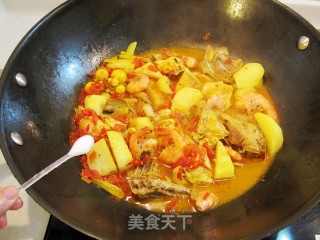咖喱山药豆干鸡—附自制咖喱的做法步骤：18