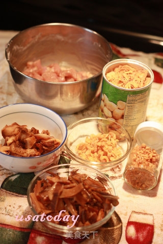 【东煮】难得有干鱿鱼油饭 Squid sticky rice的做法步骤：3