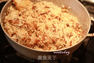 【东煮】难得有干鱿鱼油饭 Squid sticky rice的做法步骤：4