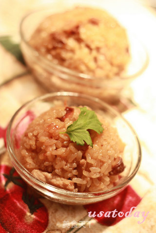 【东煮】难得有干鱿鱼油饭 Squid sticky rice的做法步骤：5