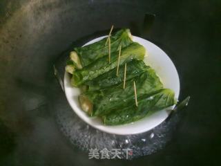 青叶卷虾棒（清香鲜甜）的做法步骤：10