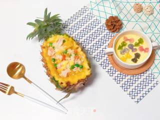 【宝宝营养餐】菠萝饭的做法步骤：16