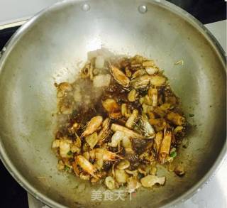 白菜鲜虾打卤面的做法步骤：10