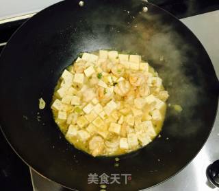 鲜虾豆腐的做法步骤：16