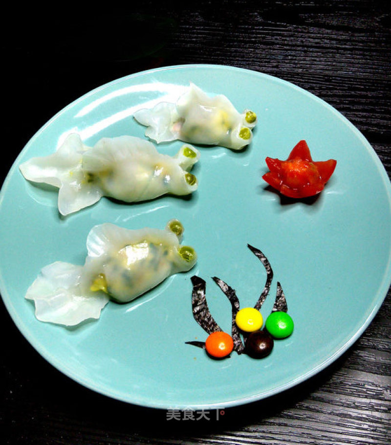 三鲜水晶金鱼蒸饺的做法