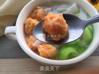 胡萝卜虾丸汤面的做法步骤：9