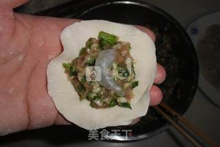 鲜肉虾仁蒸饺的做法步骤：7