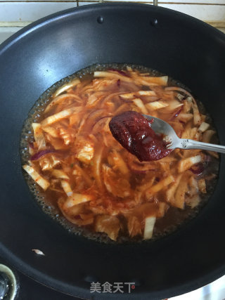 韩式牛肉卷年糕料理的做法步骤：7