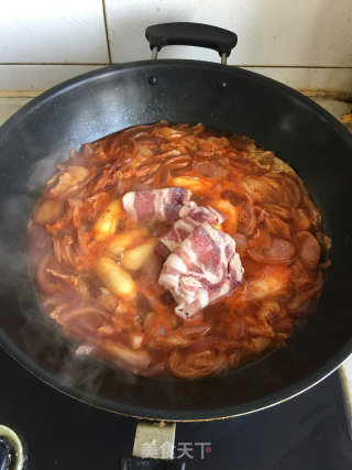 韩式牛肉卷年糕料理的做法步骤：12