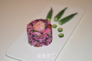鲜虾苋菜米饭的做法步骤：6