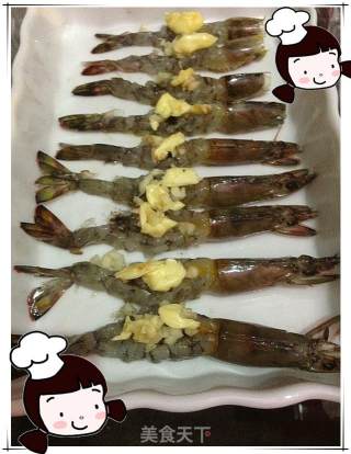 异国风情之蒜蓉黄油焗虾的做法步骤：5