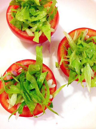 番茄盅虾沙拉的做法步骤：11
