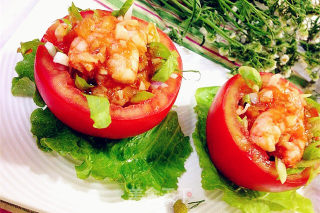 番茄盅虾沙拉的做法步骤：18