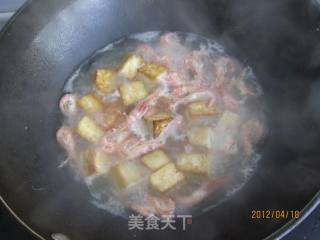 豆腐炖虾的做法步骤：8