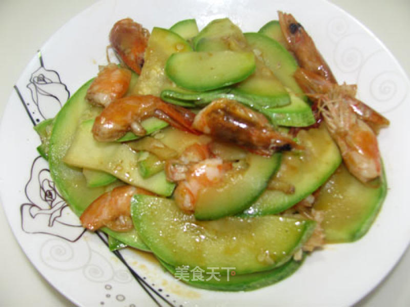 美味简单小菜---西葫芦虾的做法