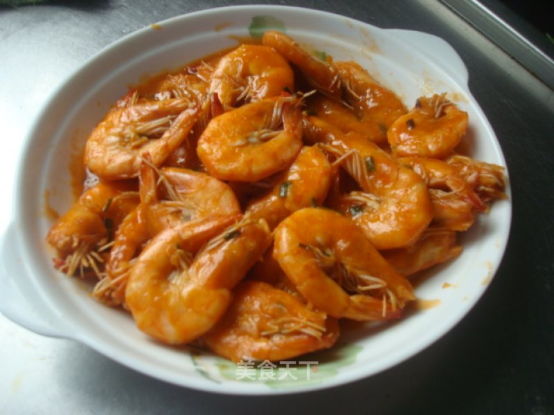 韩式辣炒虾的做法