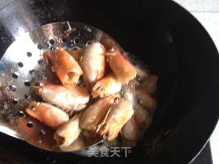出水芙蓉虾and香酥虾头的做法步骤：11