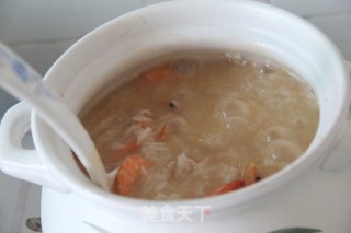 极其美味简单的砂锅虾粥的做法步骤：12