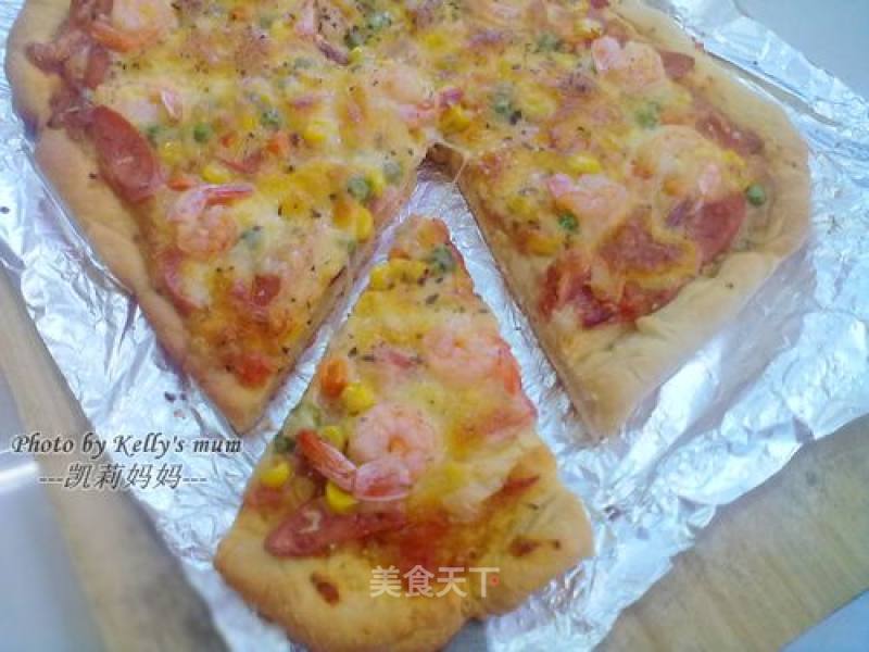 鲜虾火腿培根披萨的做法