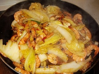 大白菜炖虾的做法步骤：8
