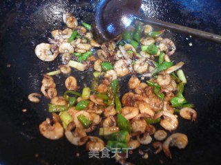 虾炒豇豆的做法步骤：2