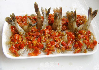 剁椒粉丝蒸虾的做法步骤：5