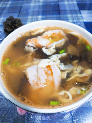 紫菜鲜虾蛋花汤～五分钟快手菜的做法步骤：4